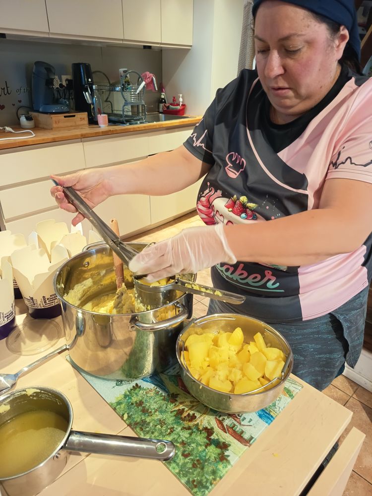 Préparation d’une purée en cuisine